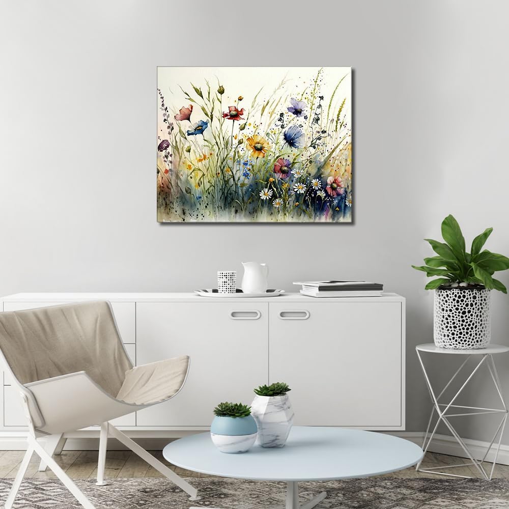 Paint by Numbers Wildflower DIY Adults&#x27; Paint-by-Number Kits on Canvas, 16 x 20 Inch