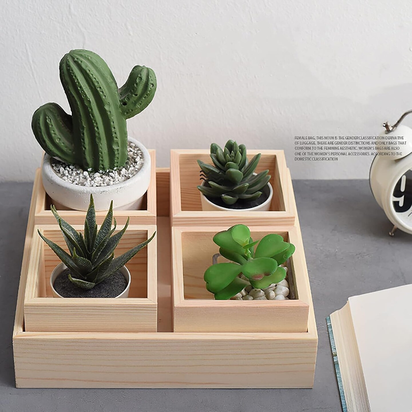 12 Pack Unfinished Small Wooden Box Craft Storage Organizer