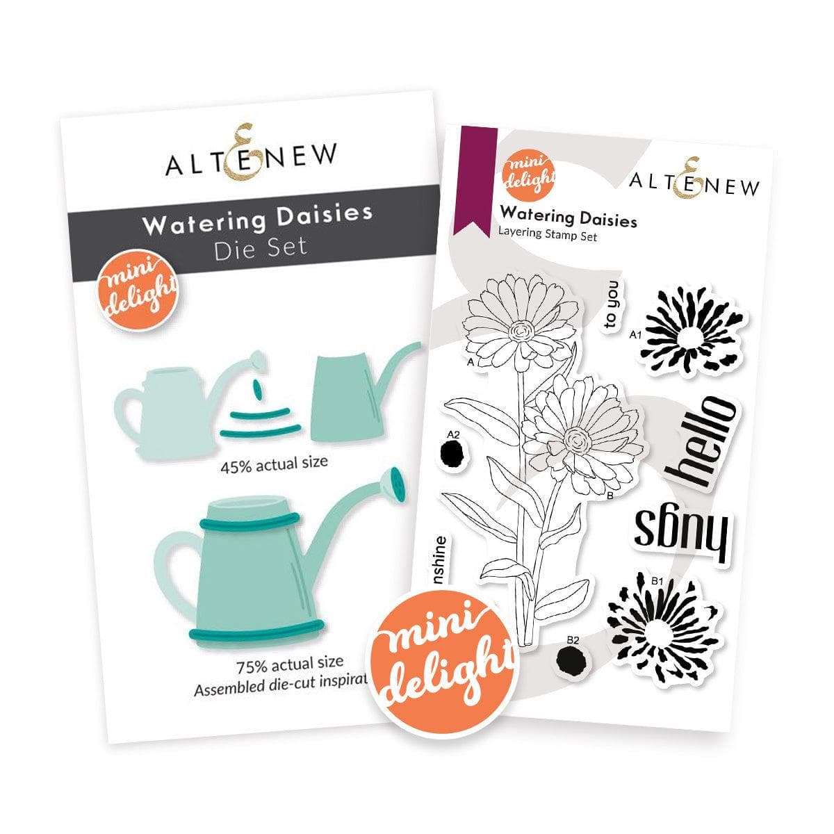 Mini Delight: Watering Daisies Stamp &#x26; Die Set