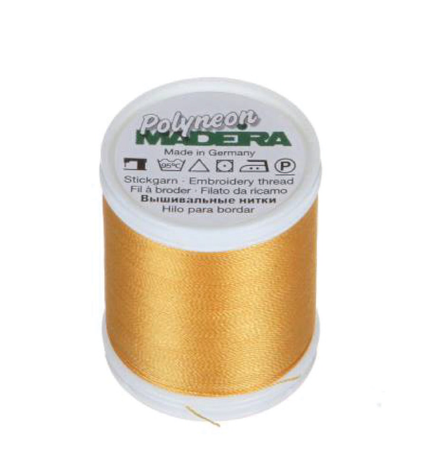 Polyneon Machine Embroidery Thread -- 440 yards Spool -- Vegas Gold Color -- Ref. #1670 by Madeira&#xAE;