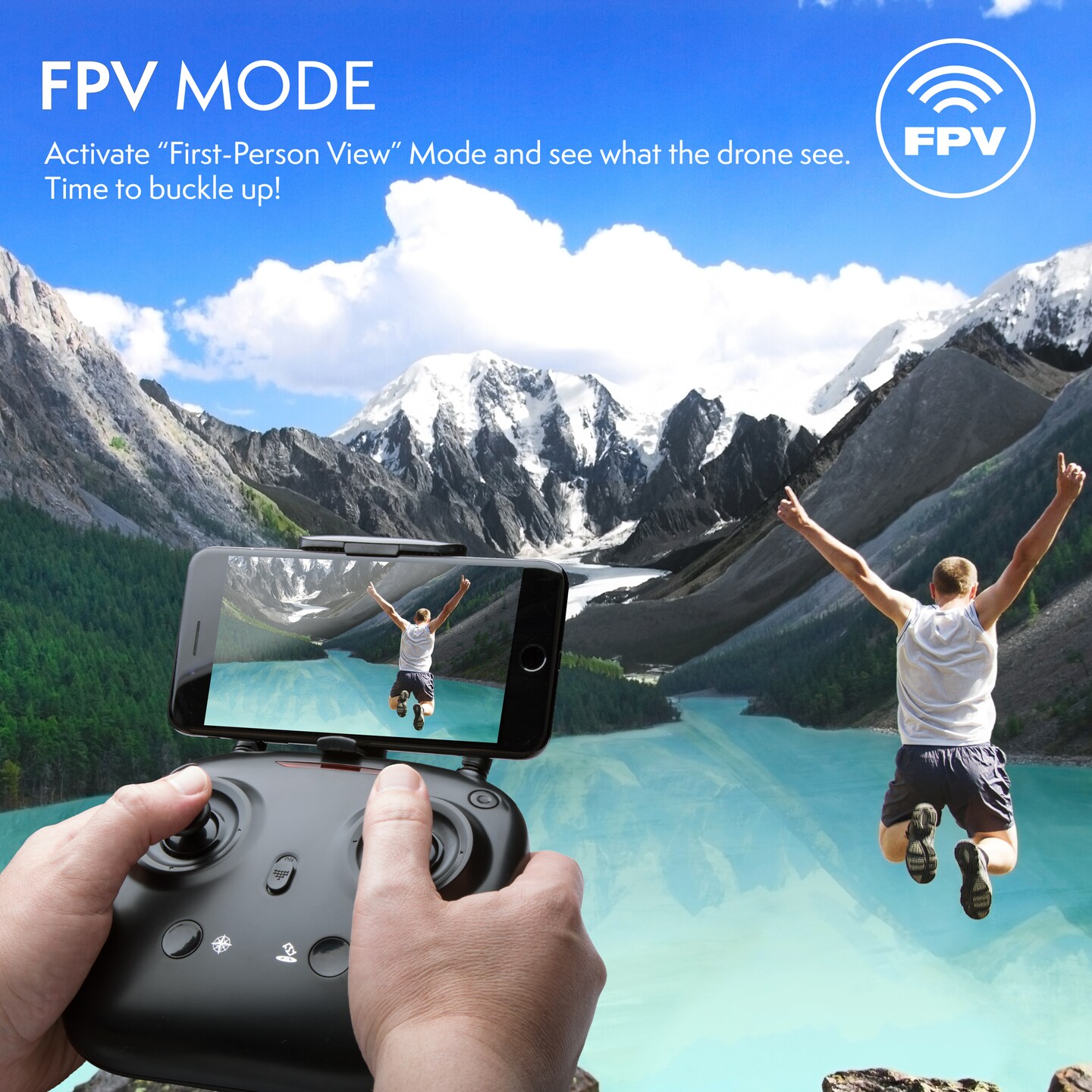 Force1 U49WF FPV Drone with Camera for Adults