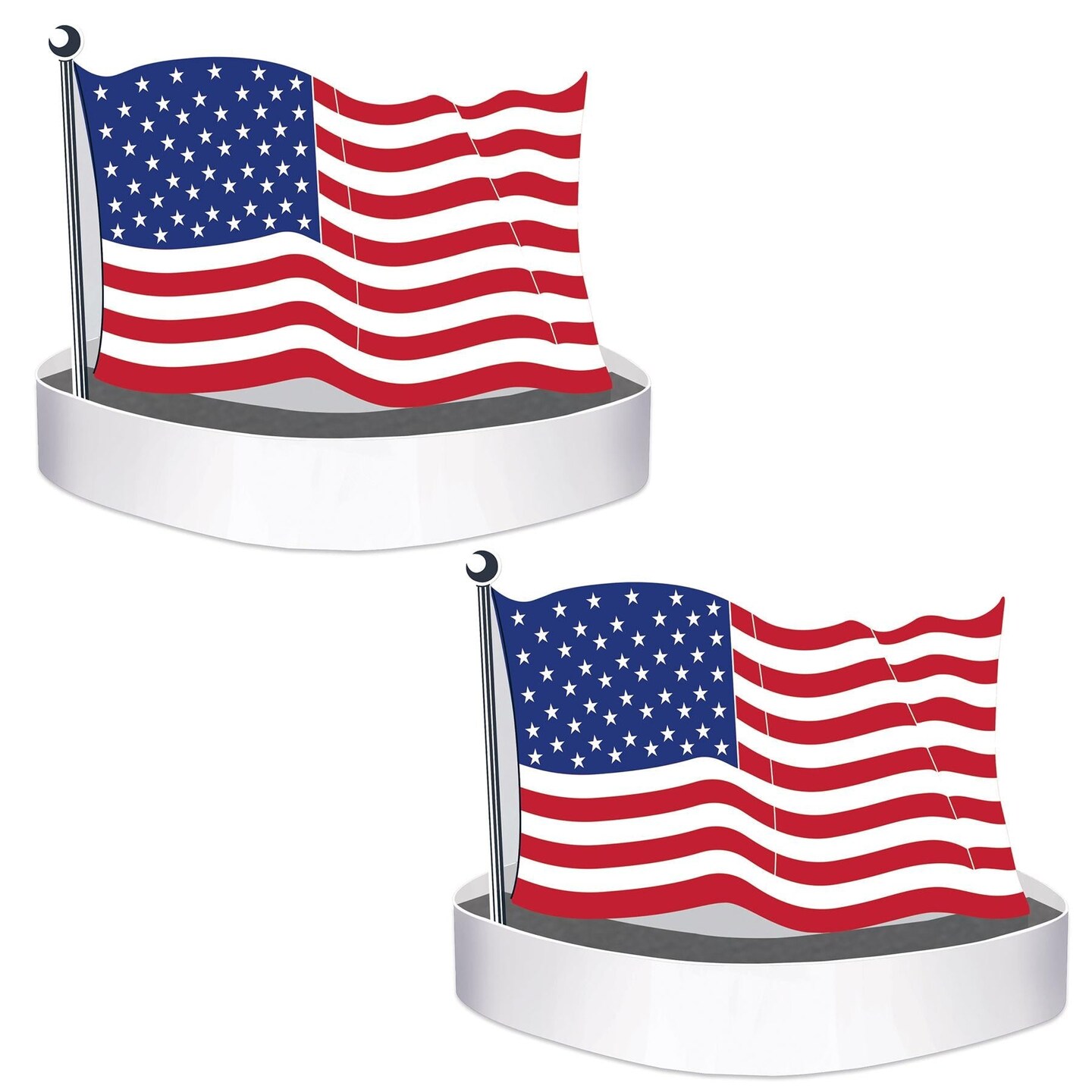 12 Pack Beistle American Flag Headband