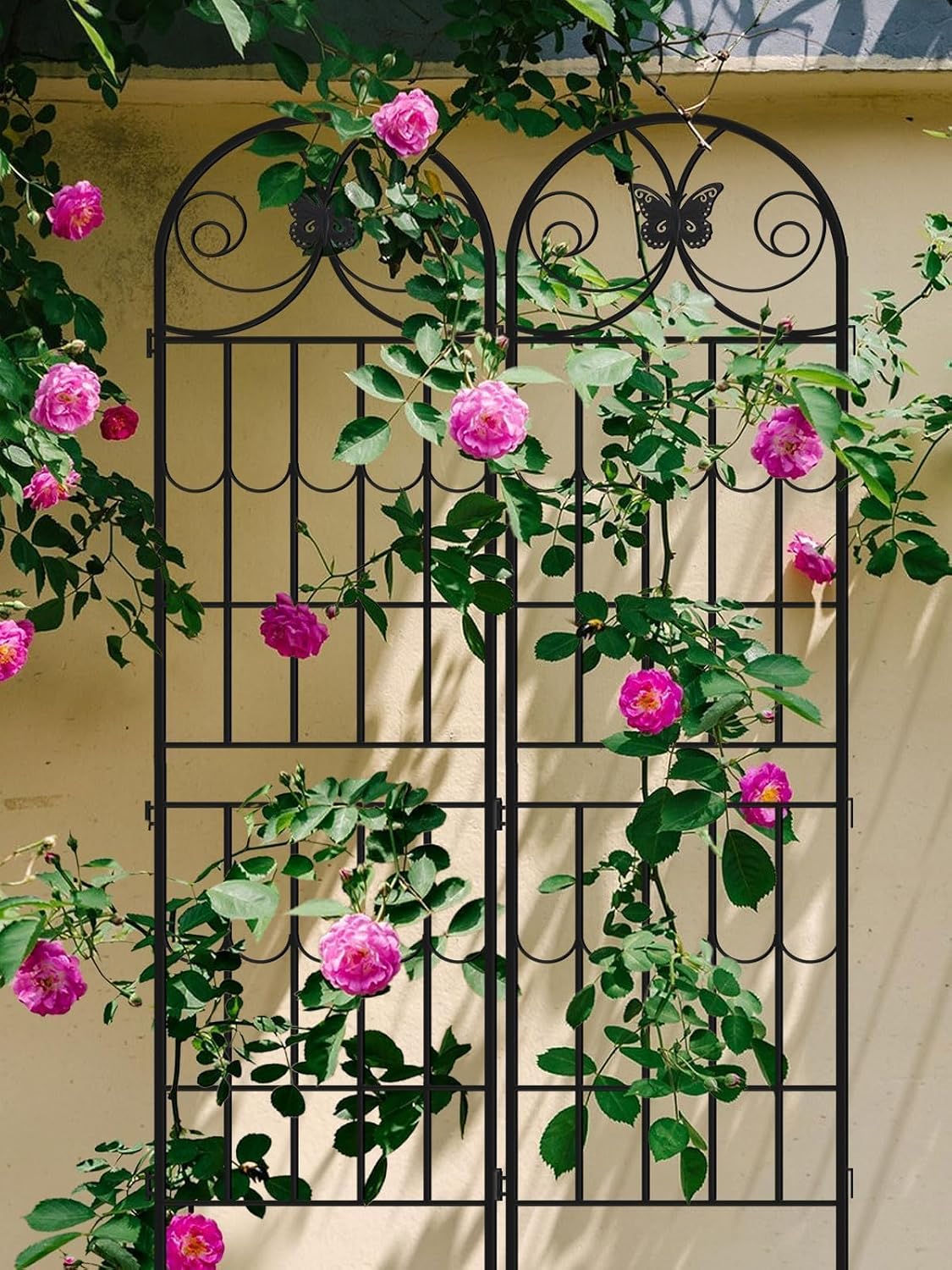 4PCS 87&#x201D;H Metal Garden Trellis for Climbing Plants Outdoor