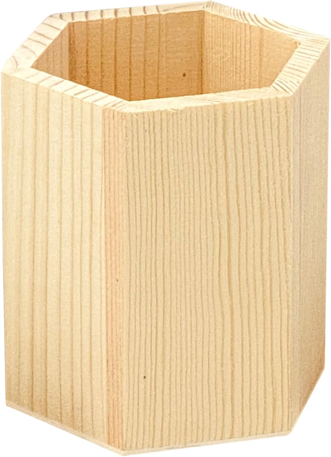 12 Pieces 4 Inch Wooden Crate Pen Holder
