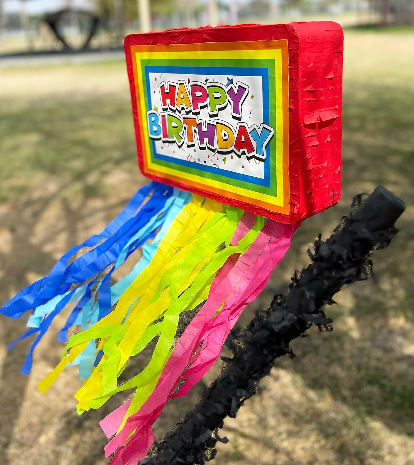 Birthday Pi&#xF1;ata 4-Piece Set great for Boy, Girl, and Adult party. Happy Birthday Decorations, fun &#x26; unique style, fits candy party favors (16&#x201D;X10&#x201D;) durable!