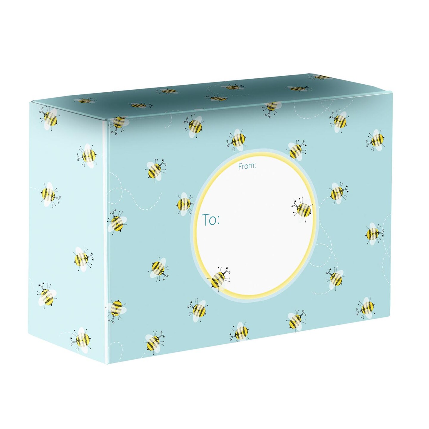 Pack/6: Honey Bees Theme Mailing Box - 9-1/2 x 4 x 6-1/2&#x22;