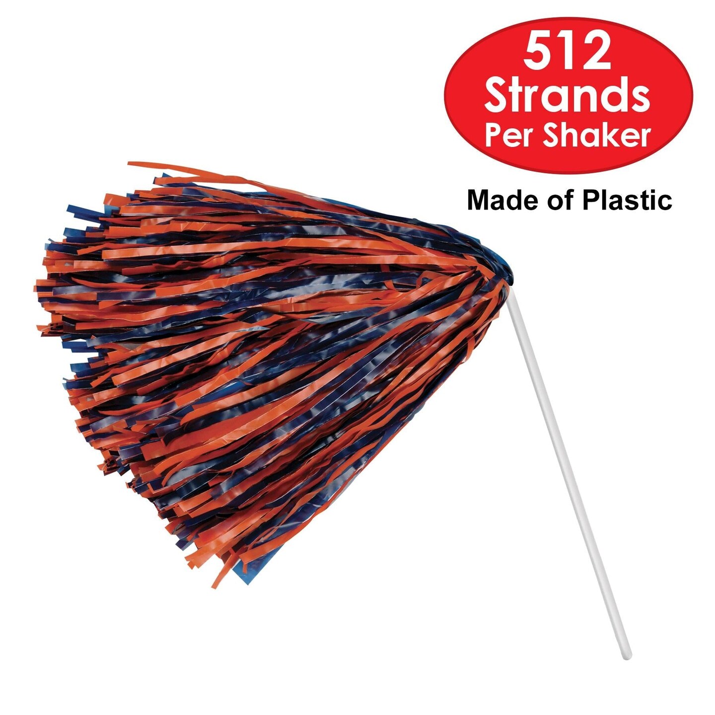 48 Pack Beistle Packaged Pom Poms blue/orange