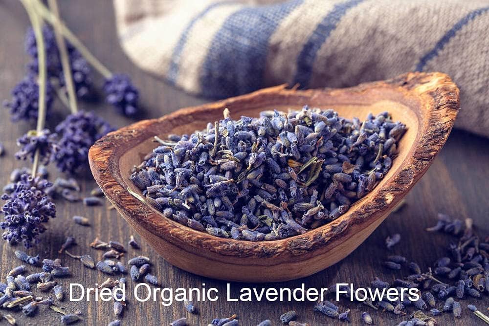 Dried Lavender Flowers, Food Grade Lavender, Dried Lavender for Tea, Baking, Baths, Wedding Decoration, Fresh Fragrance 4 Ounces Reasealable Kraft Bag