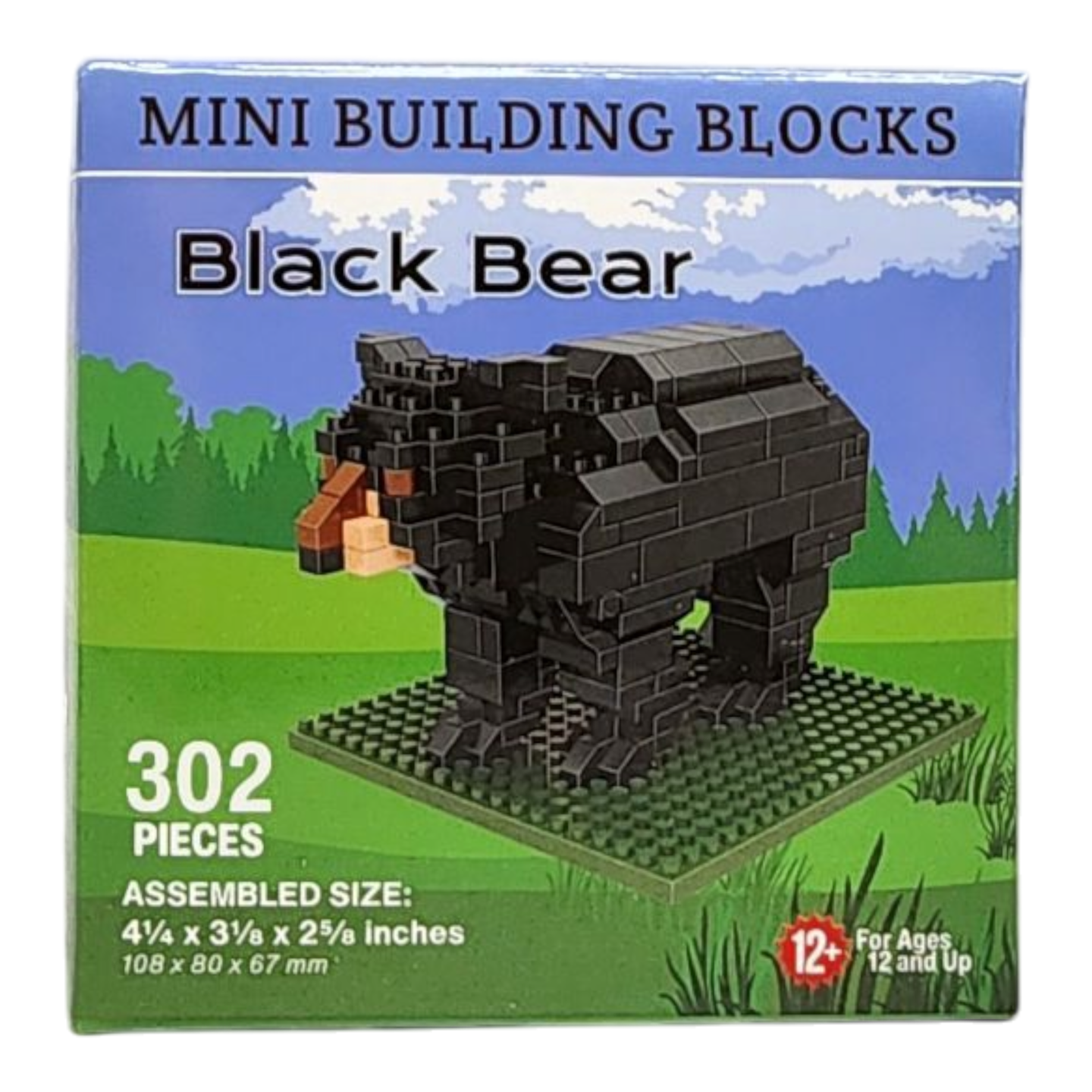 Mini Building Blocks - Black Bear