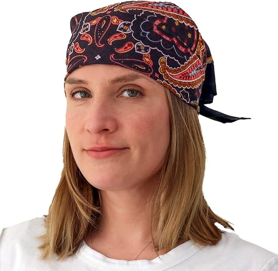Paisley Hippie Bandana 22x22 Inches