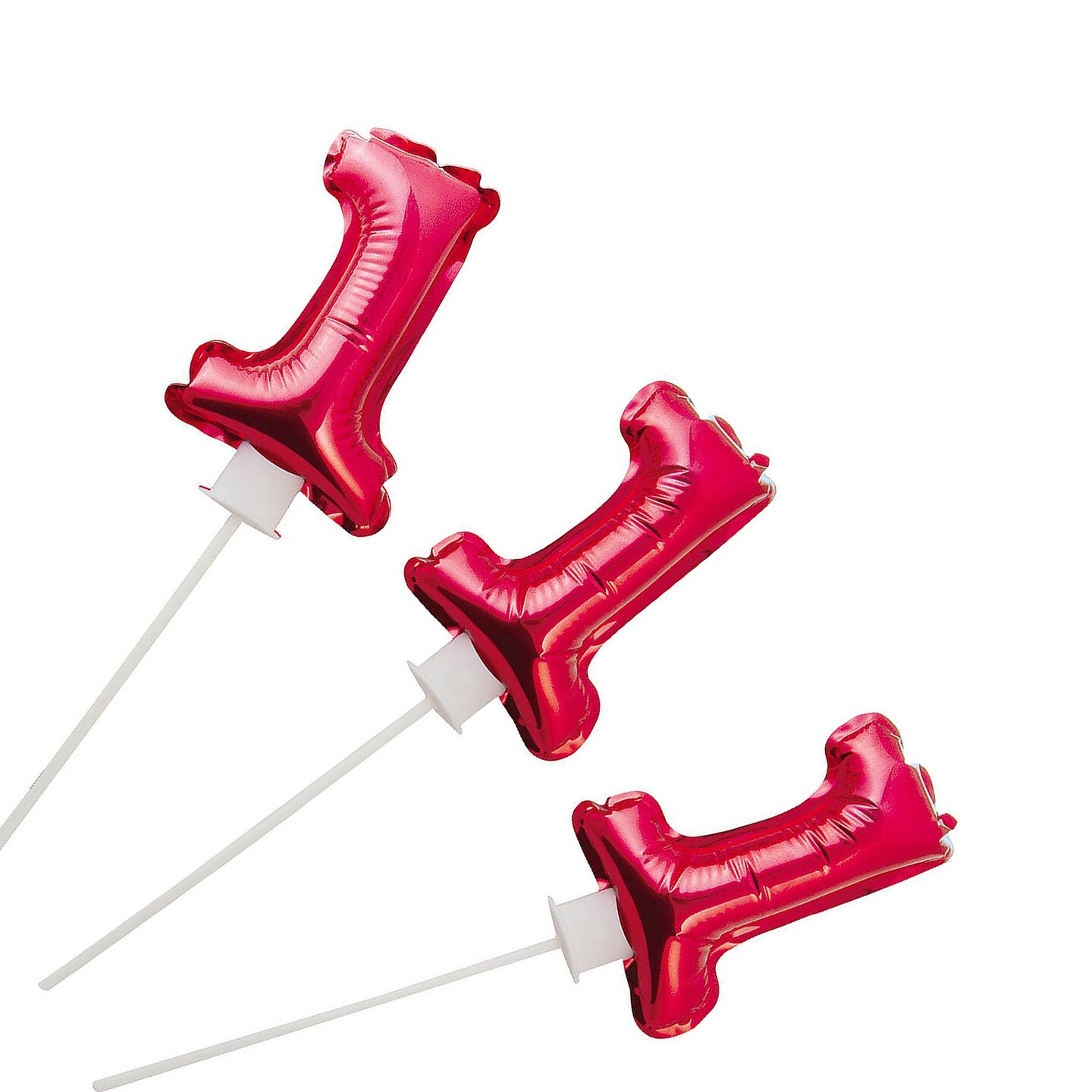 1st Birthday Self-Inflating 6&#x22; Mylar Balloons - 6 Pc.