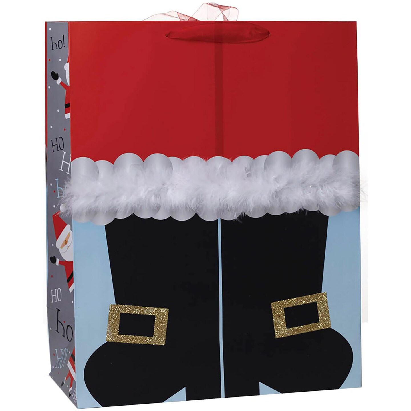 Pack/6: Santa&#x27;s Boots Gift Bag - 14 x 7 x 17-1/2&#x22;