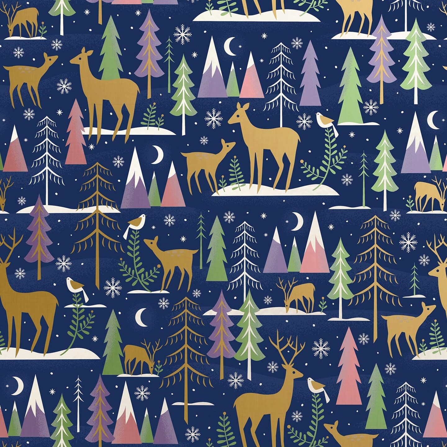 Pack/6 Rolls: Winter Serenity Gift Wrap - Jumbo Roll (30&#x22; x 10 ft.)