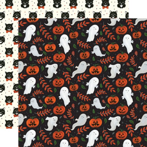 Echo Park Trick Or Treat Spooky Ghosts 12x12 Double-Sided Paper