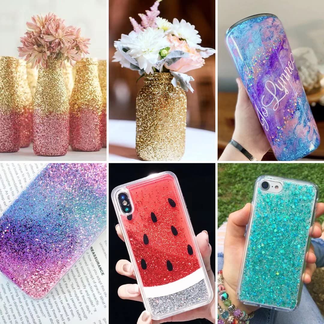 Iridescent Hot Pink Chunky Glitter 4 OZ Glitter for Resin Crafts Tumblers Cosmetic Makeup Nail Art Festival Decoration