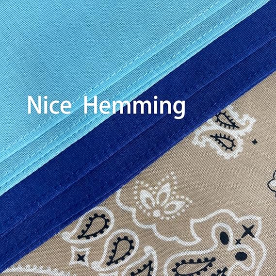 Unisex Bandanas Single Pack Super Soft Cotton 22 inch Cowboy Large Handkerchief with Nice Package