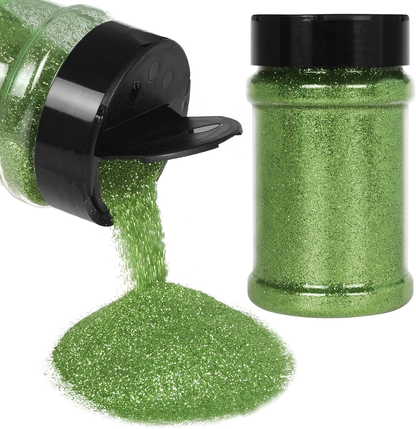 Extra Fine Olive Green Glitter, 1/96" Craft Resin Glitter Powder 5.29oz/150g PET Flakes Crafts Sequins for Nail Art, Hair, Epoxy Resin, Tumblers, Slime, Painting, Festival Decor