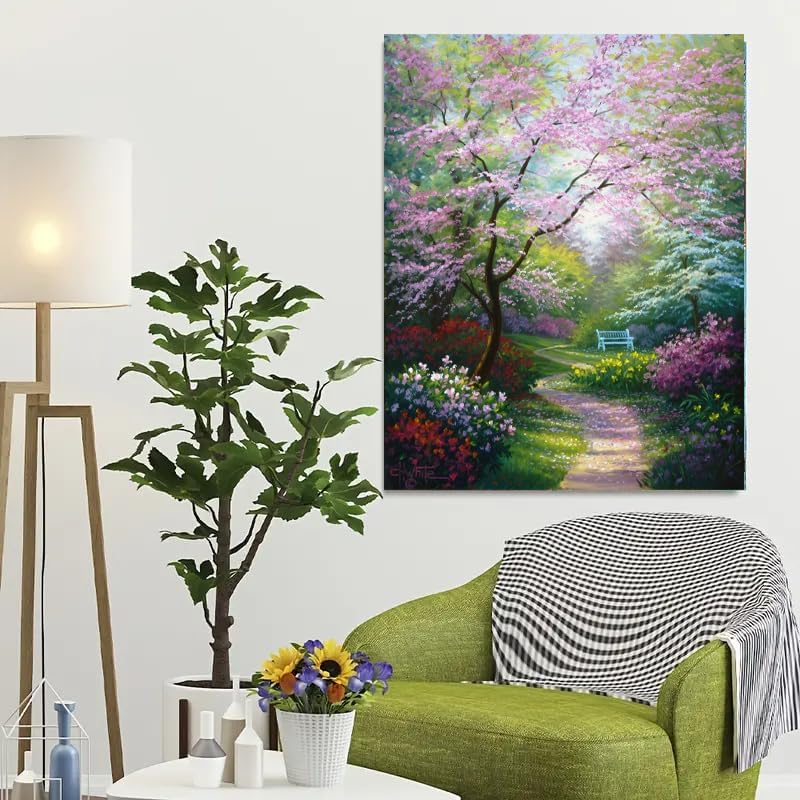 DIY Paint by Numbers Kit for Beginners and Advanced Painters, Oil Painting kit for Adults, Drawing Paintwork with Paintbrushes (No Frame) 16x20 inch