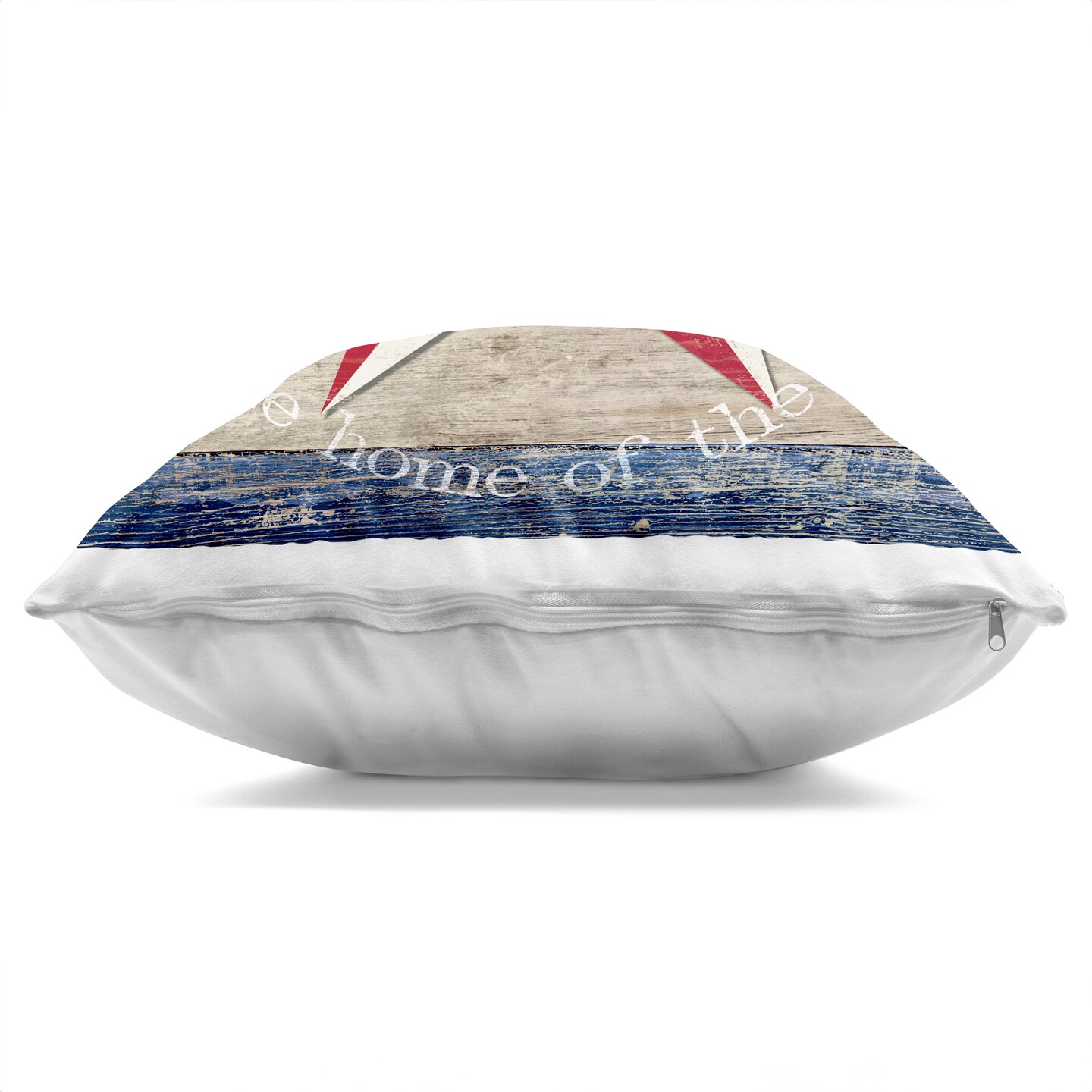 Stupell Industries Patriotic Star & Phrase Decorative Printed Pillow design by Susan Arnot, 18 x 7 x 18
