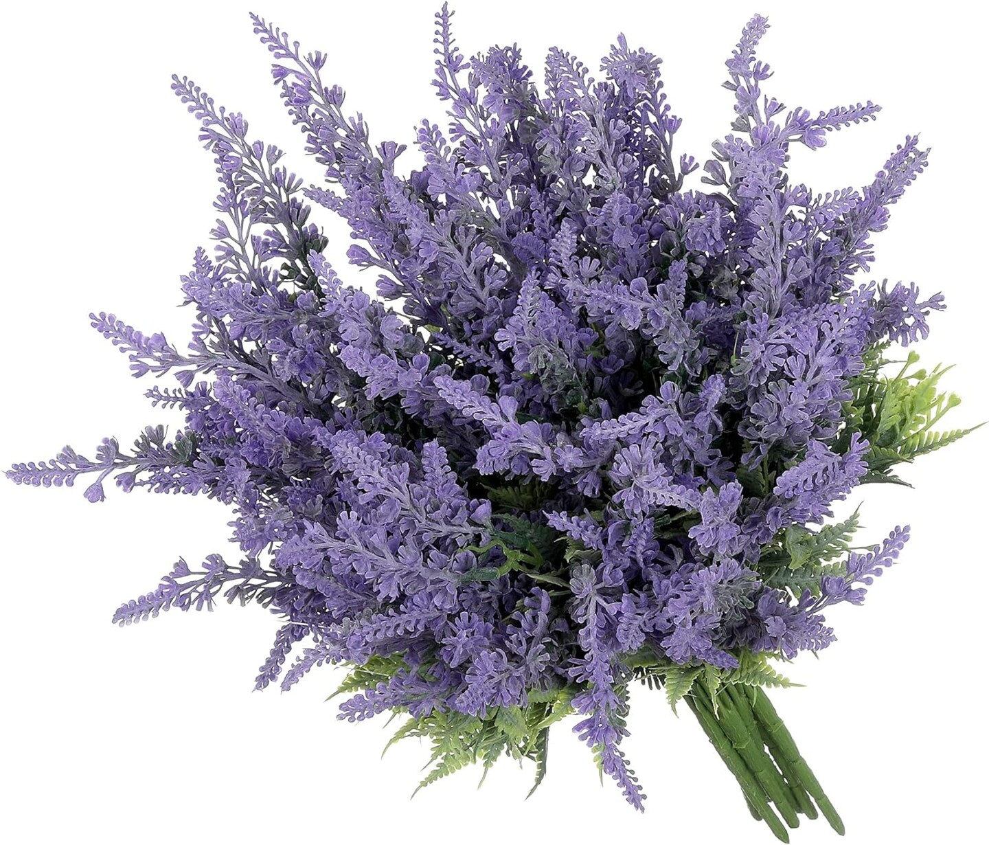 Lavender Artificial Flowers Bulk Stems Faux Purple Plants Real-Touch Bouquets DIY Home Decoration, 8pcs