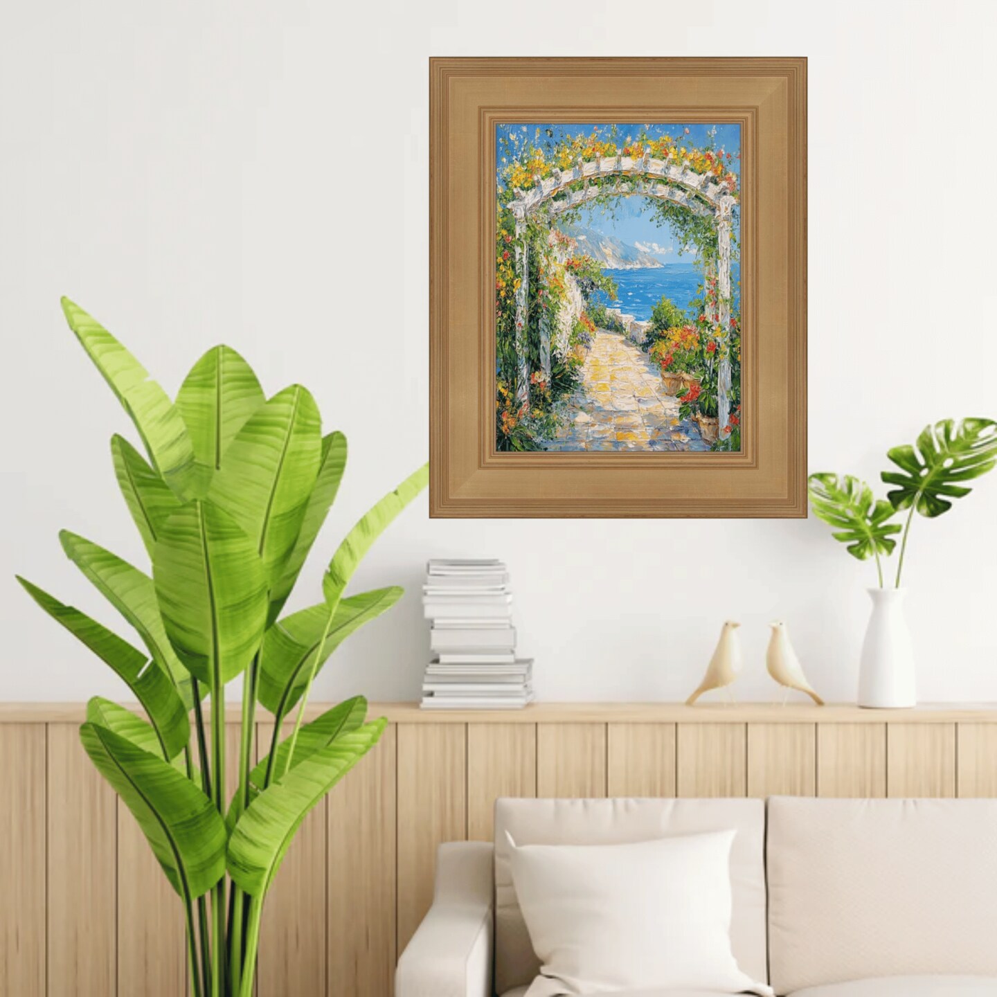 Wide Gold Flat Panel Picture Frame 13x19 frame