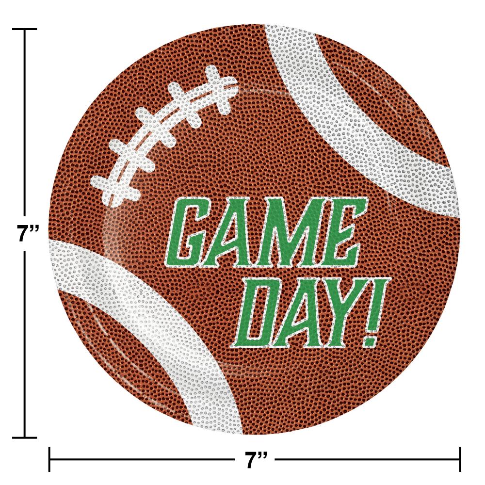 Bulk Pack of 24 Tailgate Time Luncheon Plates