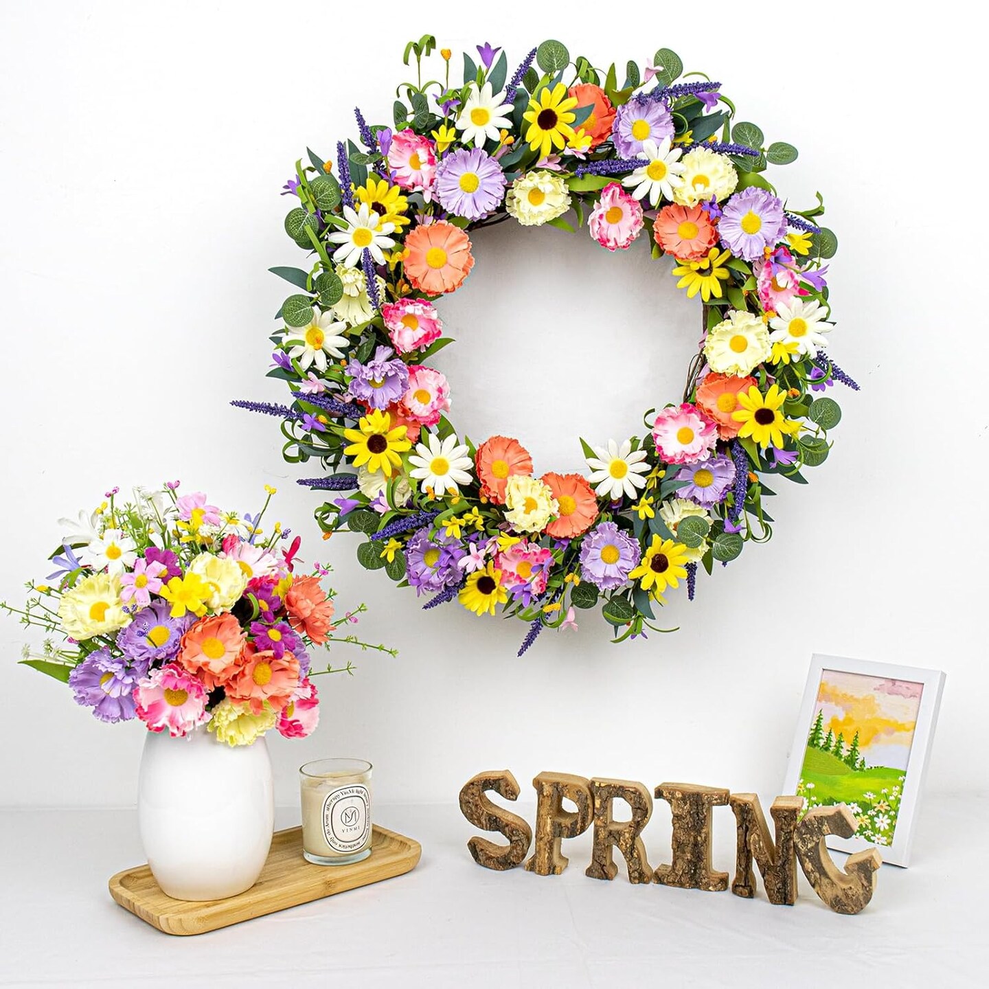 28 Inch Spring Wreaths for Front Door