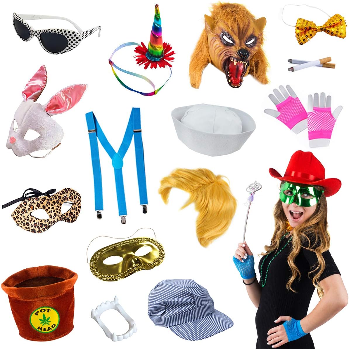 Funny Party Hats Photo Booth Props