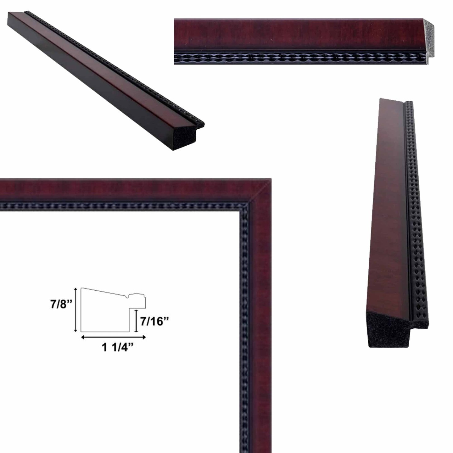 Diploma Mahogany With Black Lip Picture Frame 20x24 frame
