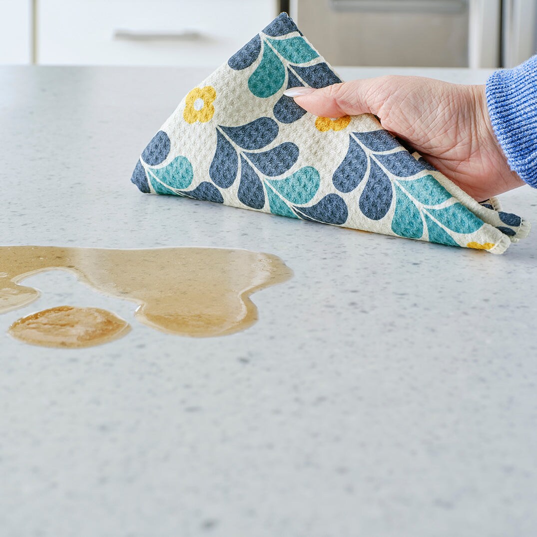 Colorful Leaves All-Purpose Microfiber Towels, Set of 4