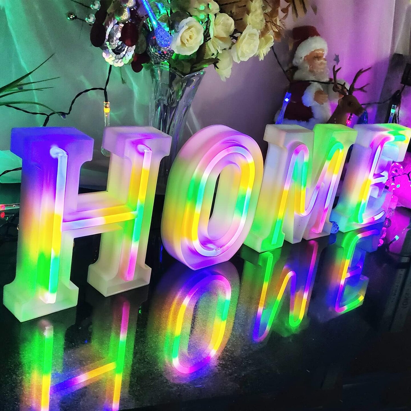 Summer Neon Alphabet Lights &#x2013; Colorful A-Z LED Letters, USB/Battery Powered &#x2013; Fun Decor for Parties, BBQs &#x26; Beach Days
