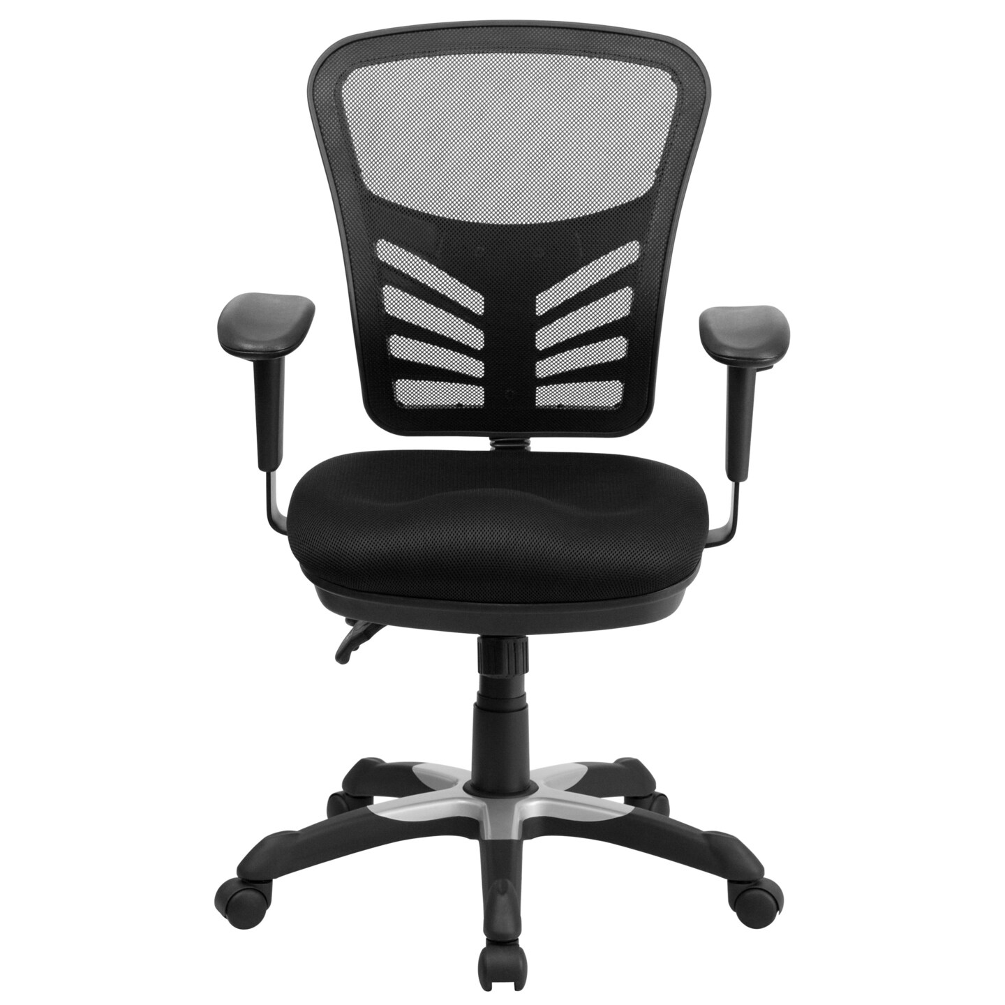 Emma and Oliver Mid-Back Mesh Multifunction Executive Swivel Ergonomic Office Chair with Adjustable Arms