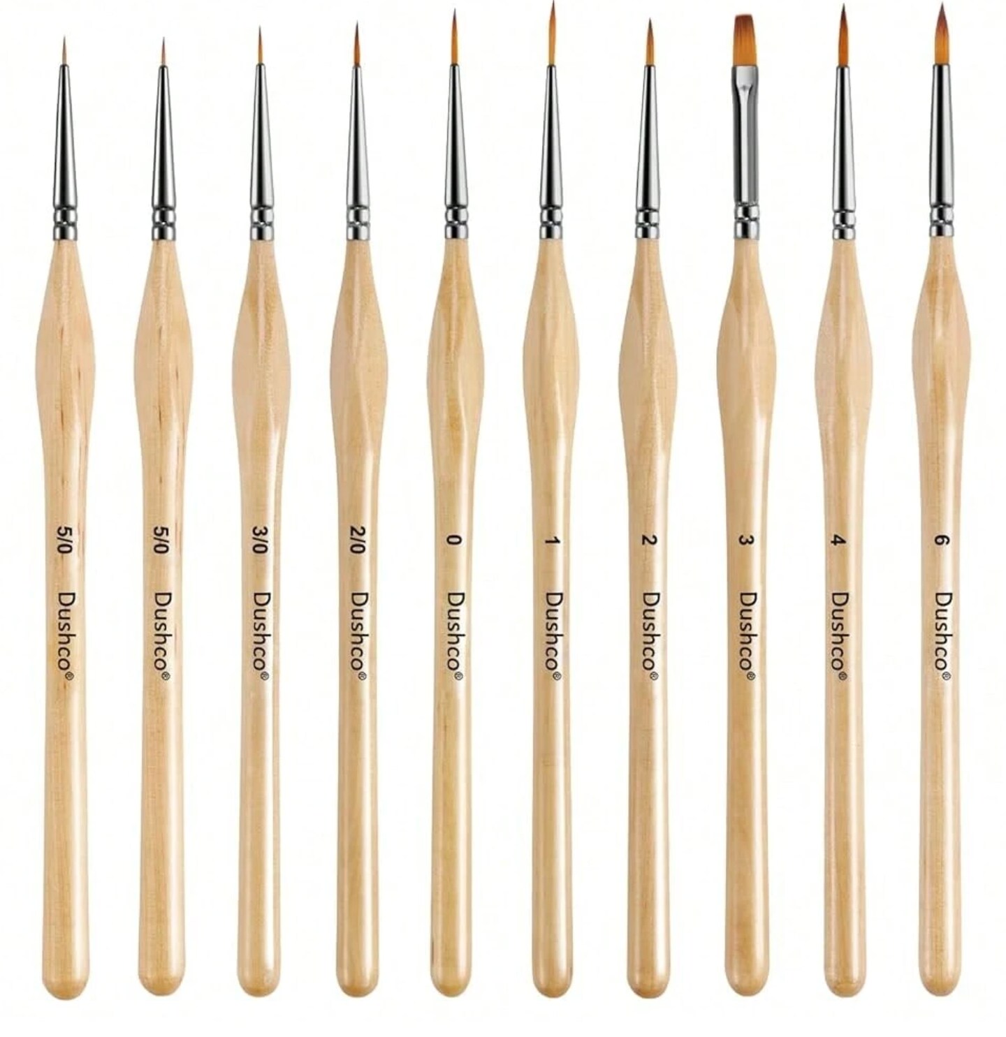 10-Piece Miniature Paint Brush Set – Precision Brushes for Acrylic, Watercolor, Oil, Figurines, Models & DIY Crafts