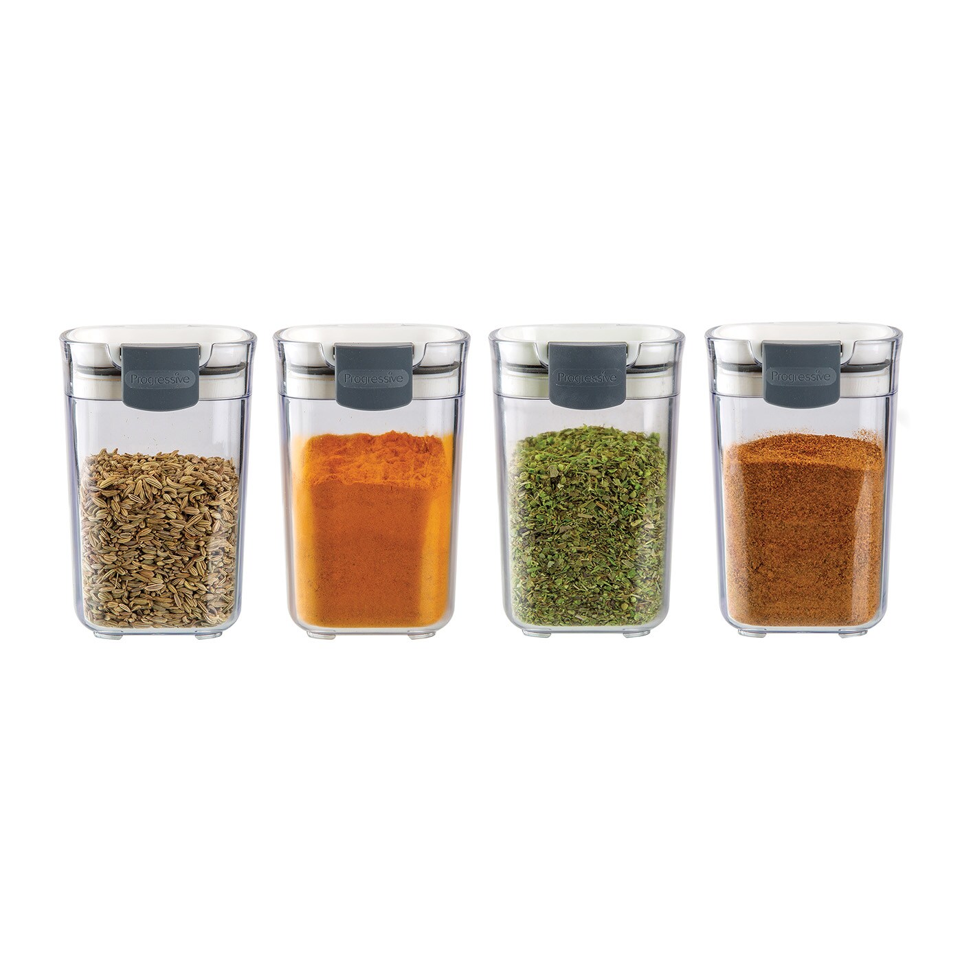Progressive Prepworks Seasoning ProKeeper Storage Container, Set of 2, Clear