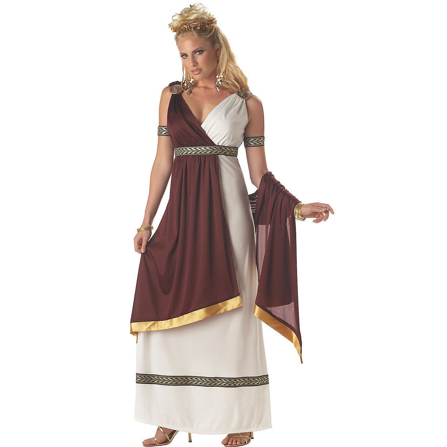 gold toga dress Toga Costume Ladies Roman Dress main image 0