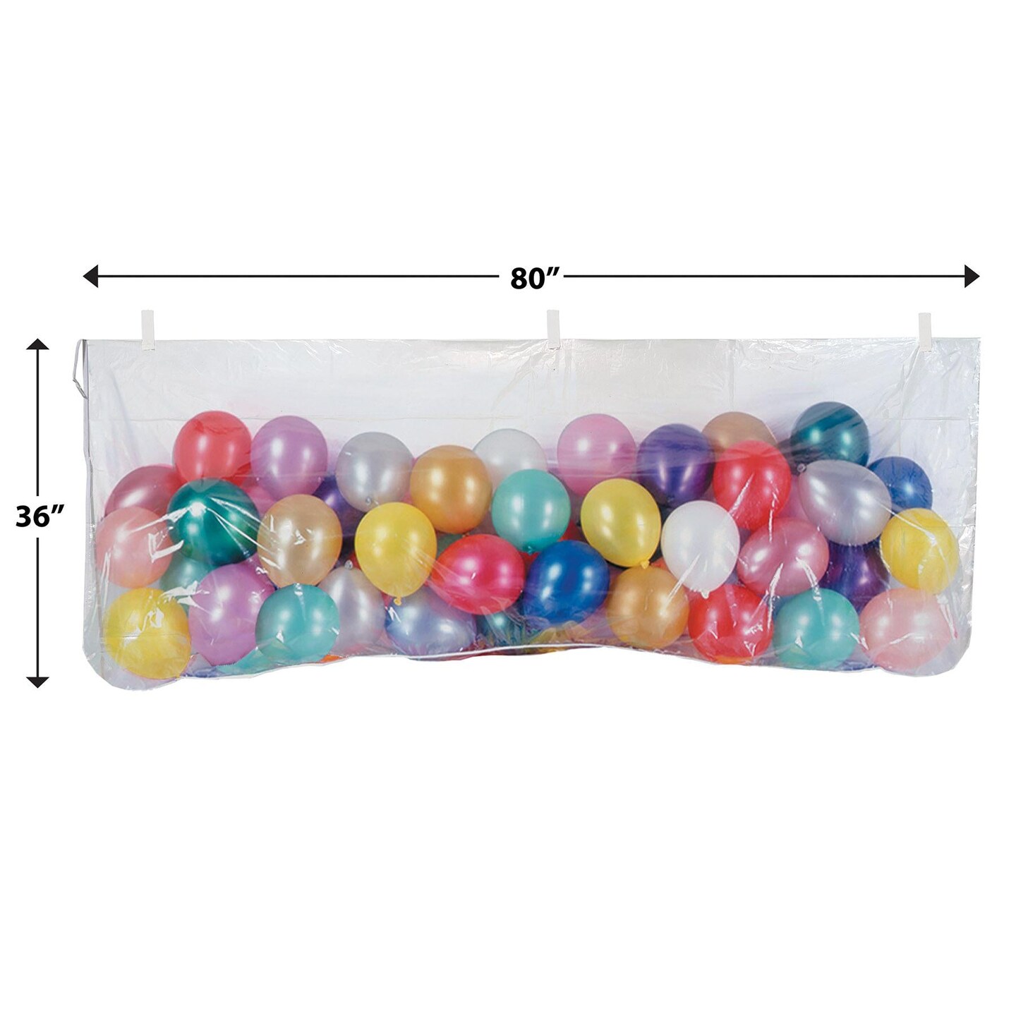 12 Pack Bulk New Year's Eve Plastic Balloon Bag w/ 100 Balloons