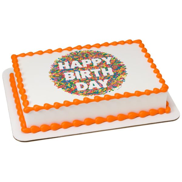 Happy Birthday Edible Icing Sheets- Assorted Image Cake Toppers-Frosting Sheets- Cookies- Cupcake Toppers