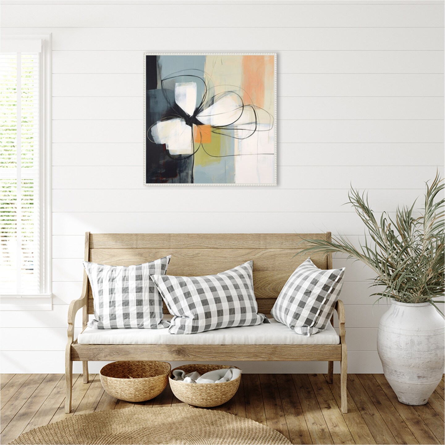 Floral Abstraction Serenity I by Irena Orlov Framed Canvas Wall Art