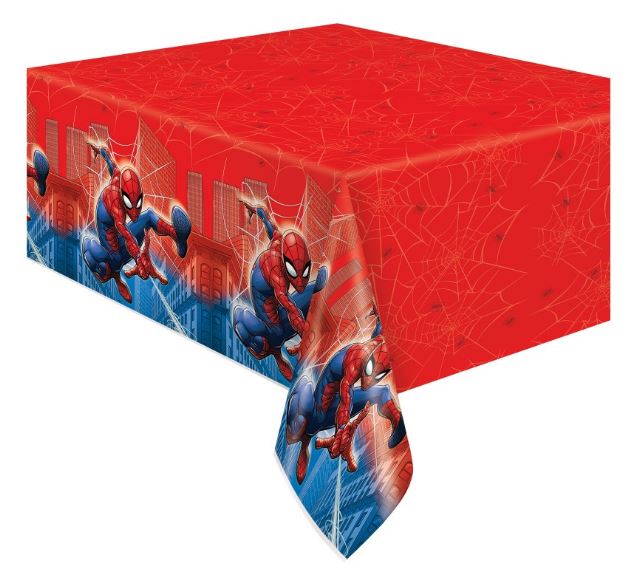 Michaels, Spiderman Plastic Table Cover – 1 Table Cover – Category: General Birthday & Theme Parties