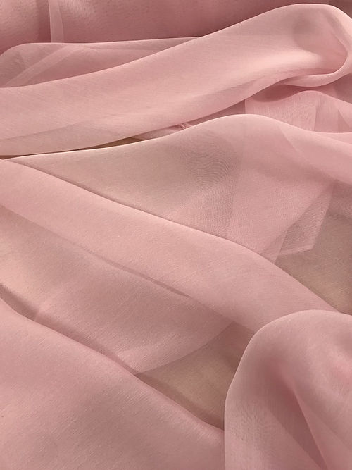 1 Yard of Pink Two-Tone Sheer Chiffon Fabric Lightweight 100% Polyester, 58/59" Width