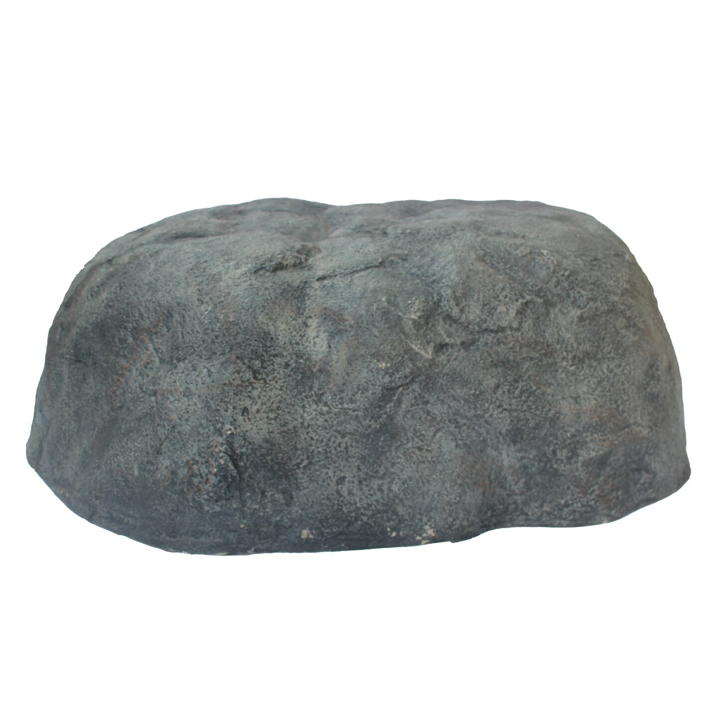 Decorative Outdoor Weather-Resistant Artistic Artificial Faux Stone Rock, Garden Patio Granite Grey Fiberglass Stone