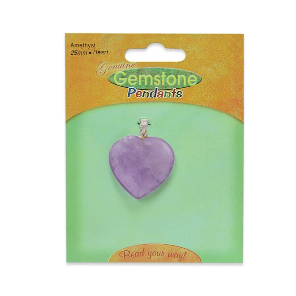 Amethyst Heart Pendant