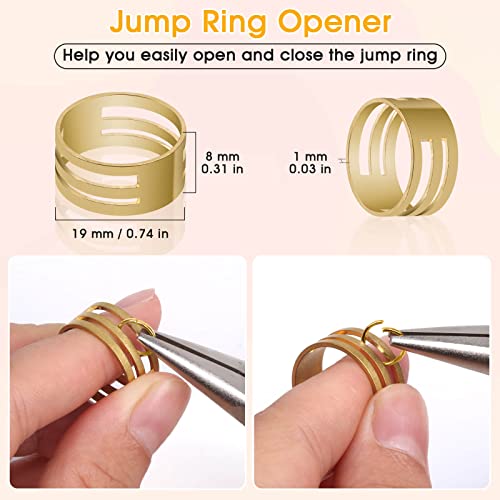 4600 Pieces Silver and Gold Jump Rings with Open/Close Tools for Jewelry Making and Necklace Repair (Assorted Sizes)