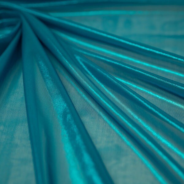 Shimmer Foiled Mesh Fabric Stretch Power Mesh for Dancewear, Stage Wear & Apparel