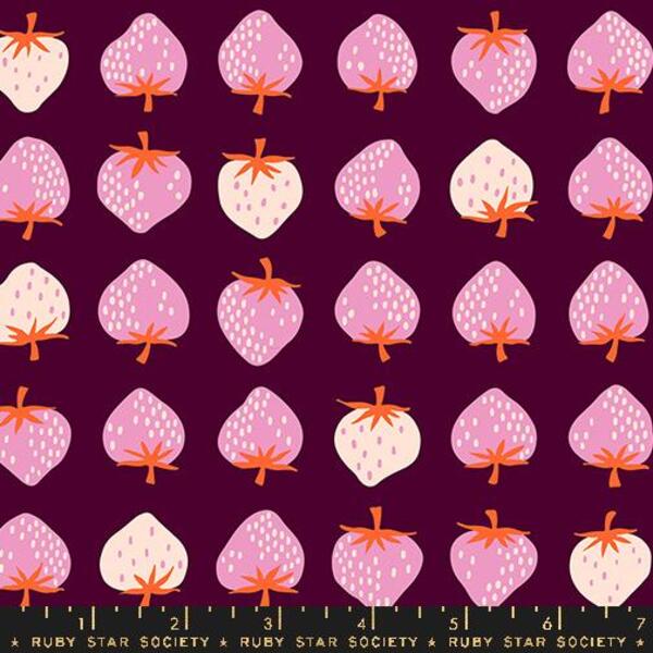 Strawberry in Deep Plum (rs3084 19) | Strawberry | Kimberly Kight | Ruby Star Society