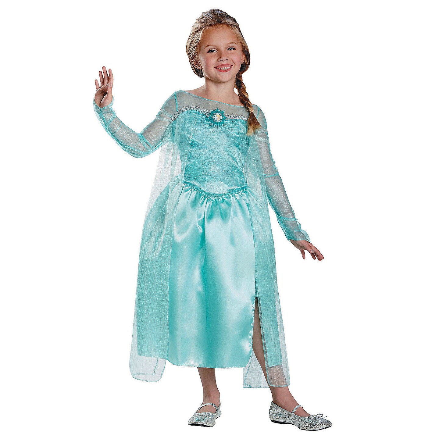 Girl&#x27;s Frozen Elsa Snow Queen Costume