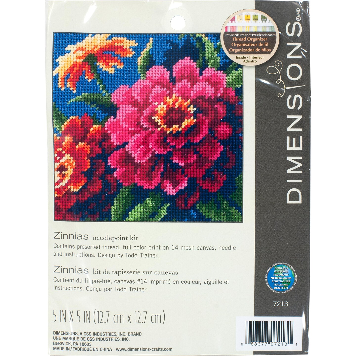 Dimensions Needlepoint Kit - Honeysuckle Butterfly Design For Beginners