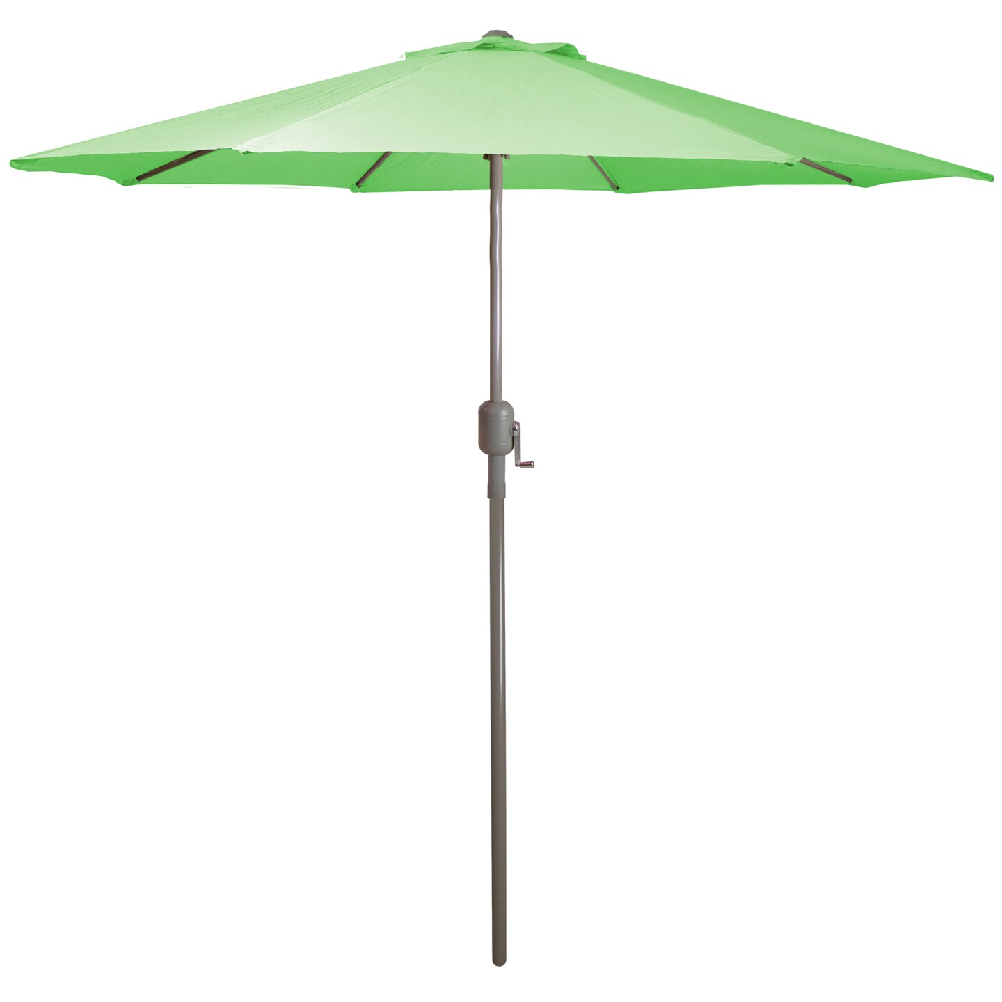 Northlight Outdoor Patio Market Umbrella with Hand Crank - 7.5' - Lime Green