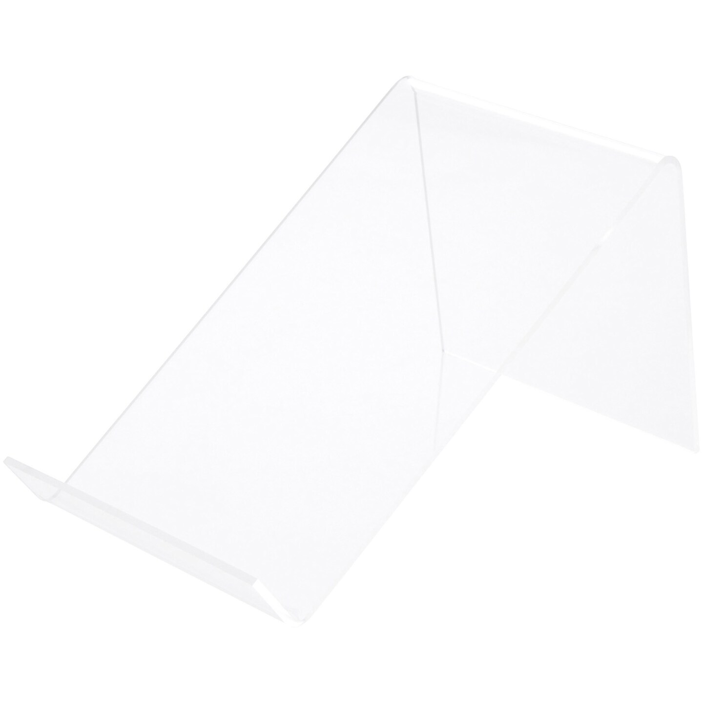 Plymor Clear Acrylic Book Easel with Flat Ledge, 6.5" W x 9.5" D x 4.5" H