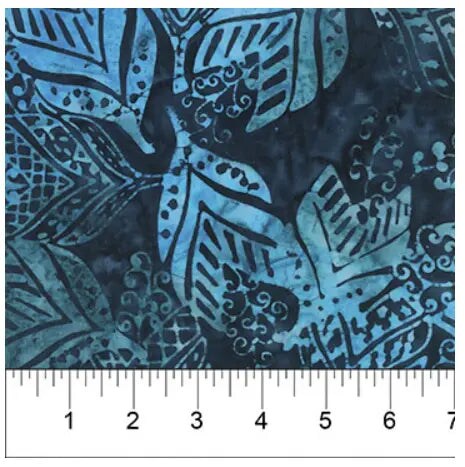 Banyan 80972-48 SWEET TUNES Packed Leaves - Denim 45" Fabric Per Yard